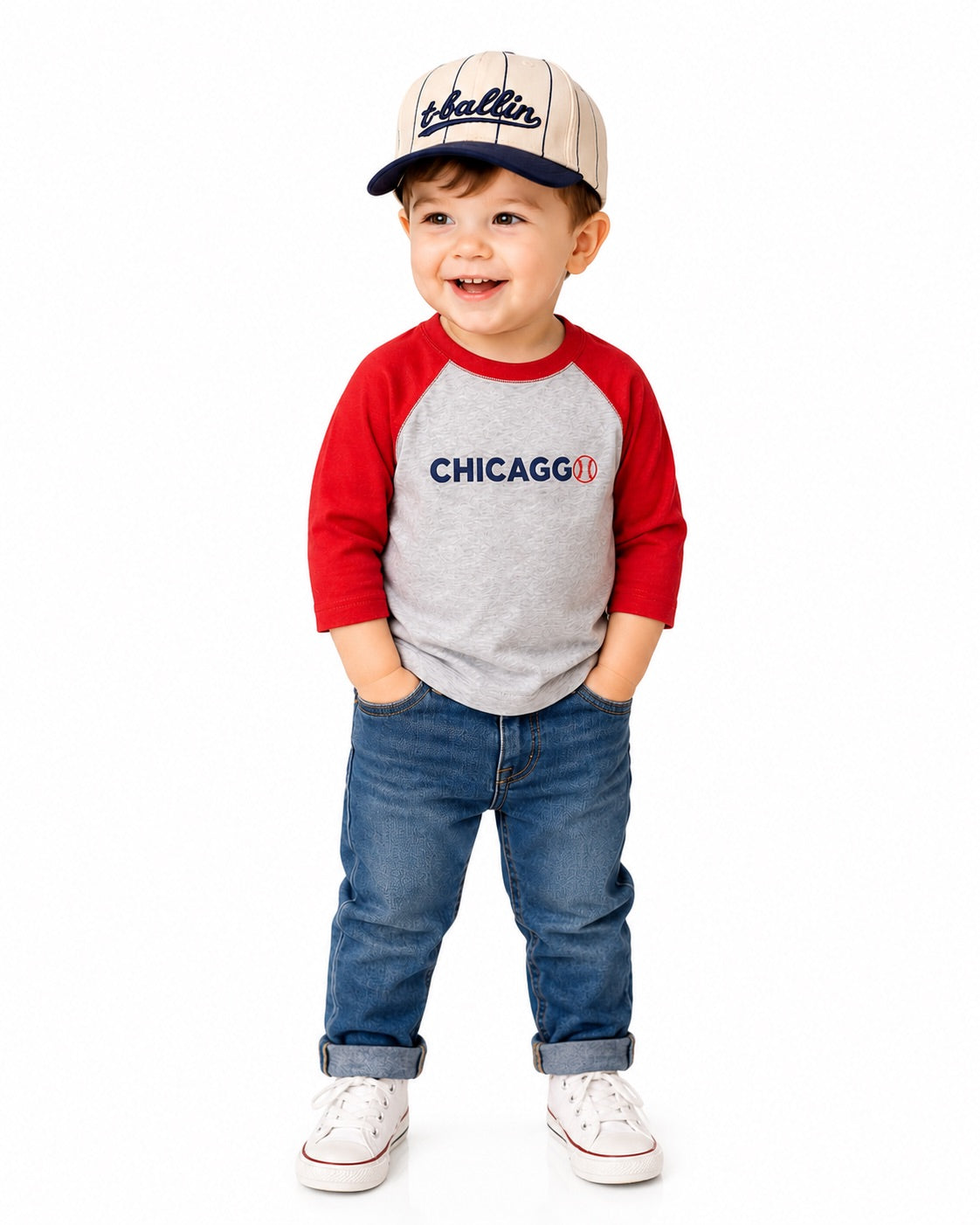 Chicago Baseball 3/4 Sleeve