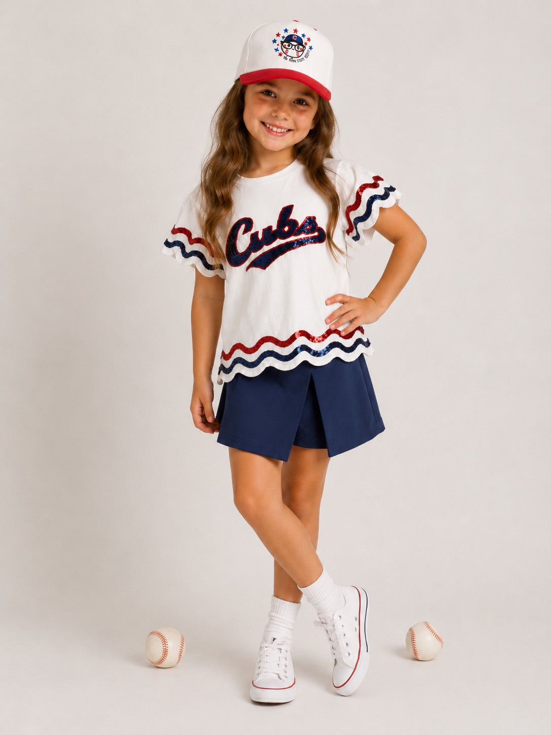 Chicago Sequin Scalloped Tee