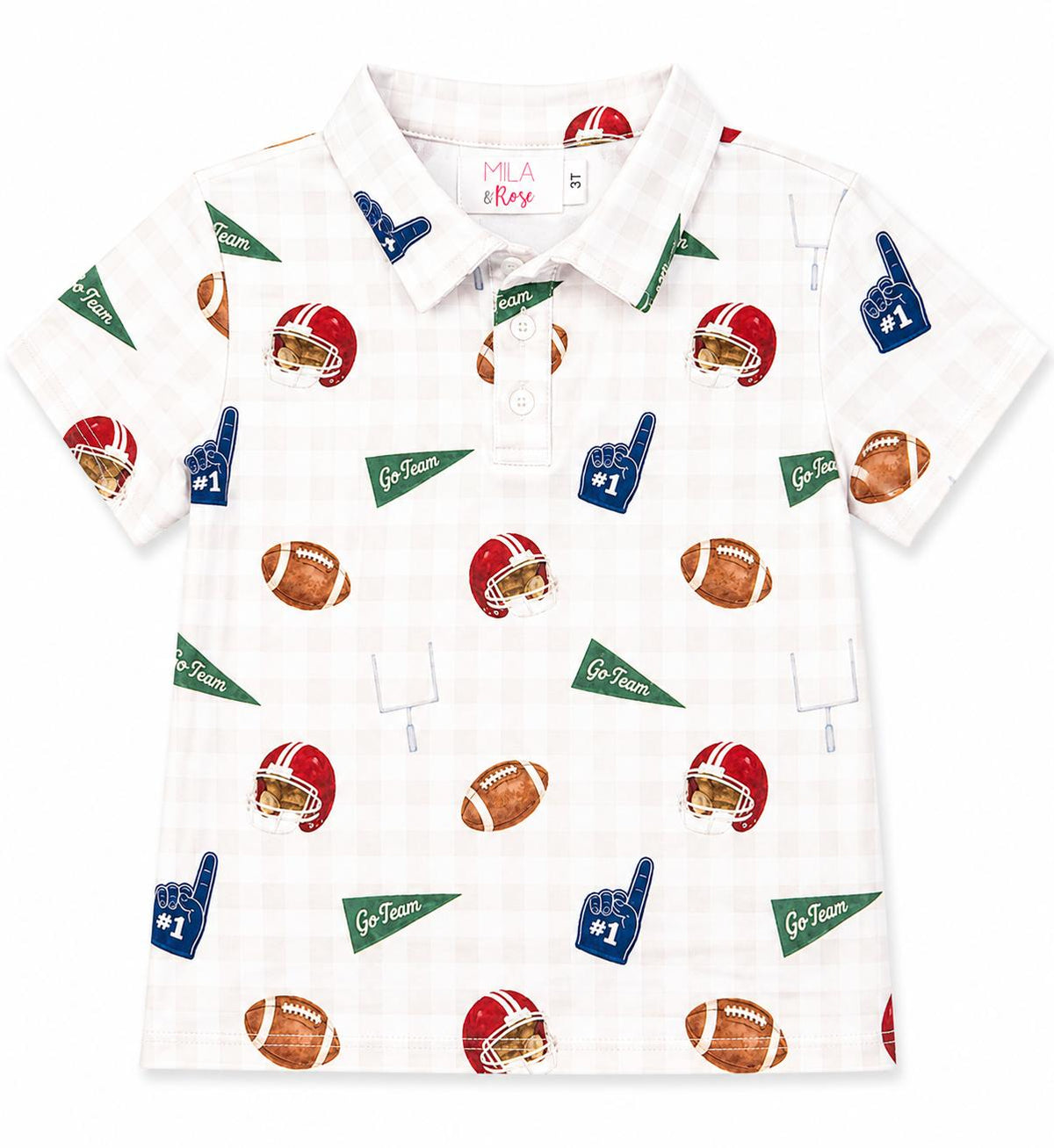 Boys Friday Night Lights S/S Polo-Mila & Rose