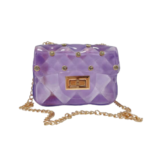 Doe a Dear -Rhinestone Stud Quilted Jelly Purse