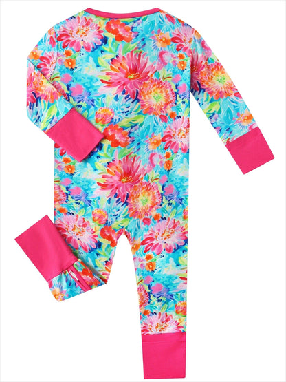 Garden Bamboo Baby Convertible Zippy Romper