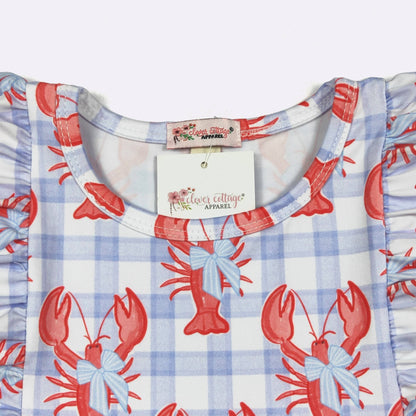 Clover Cottage - Preppy Lobster Girls Dress