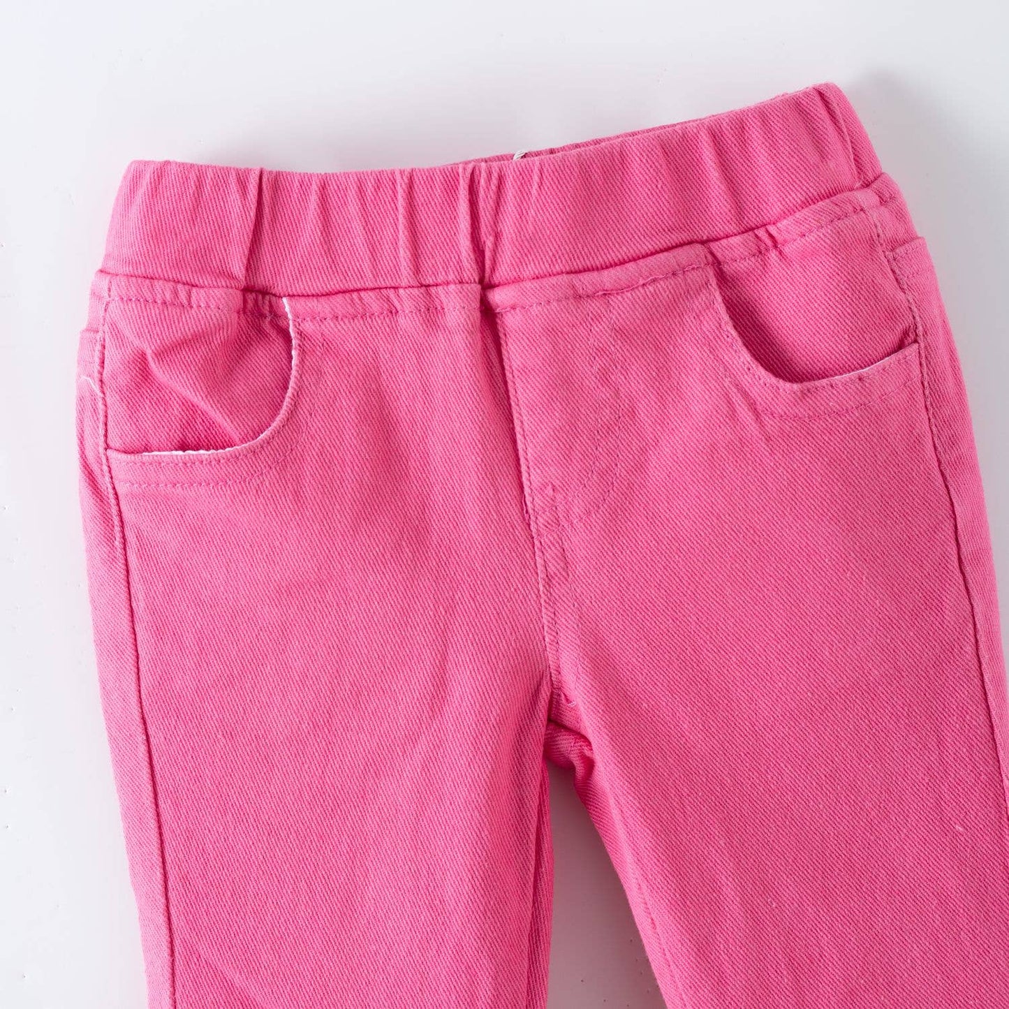Pink Denim Flares