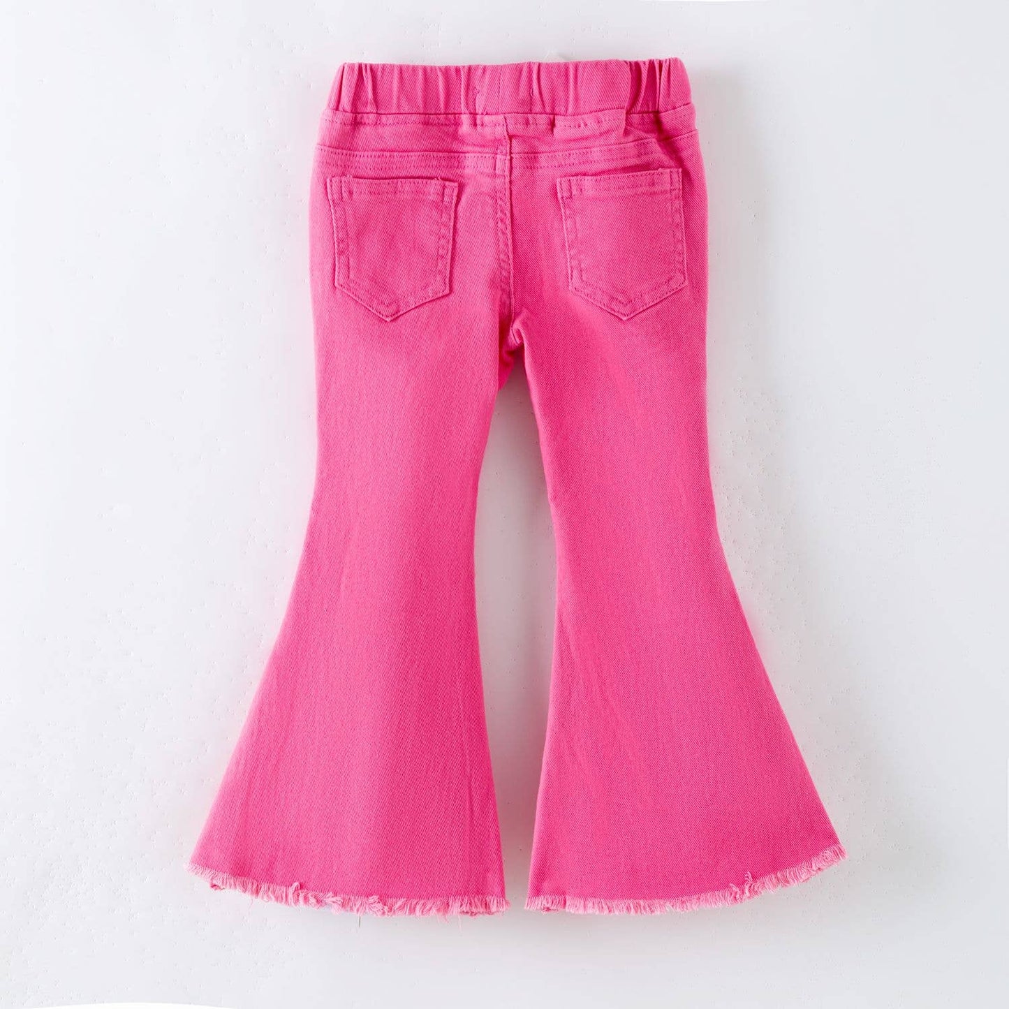 Pink Denim Flares