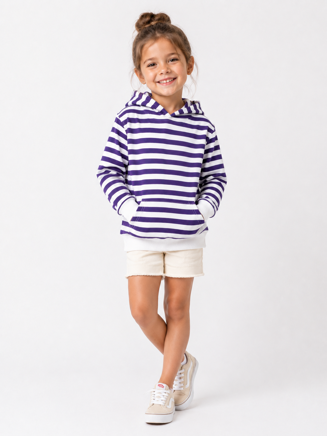 Striped Pullover Hoodie