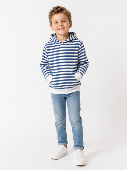 Striped Pullover Hoodie