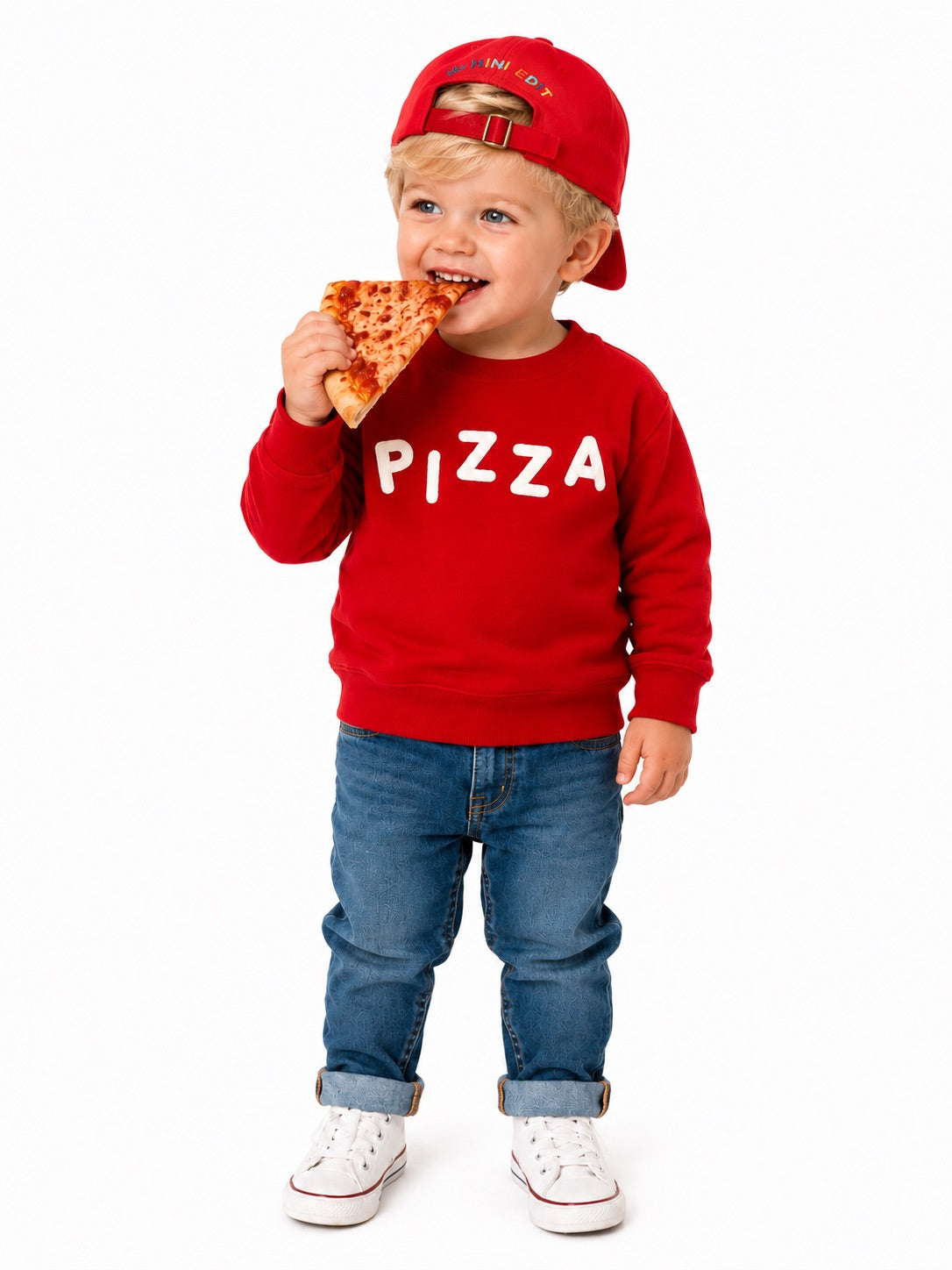 Chitown Clothing - Pizza Felt Applique Crewneck