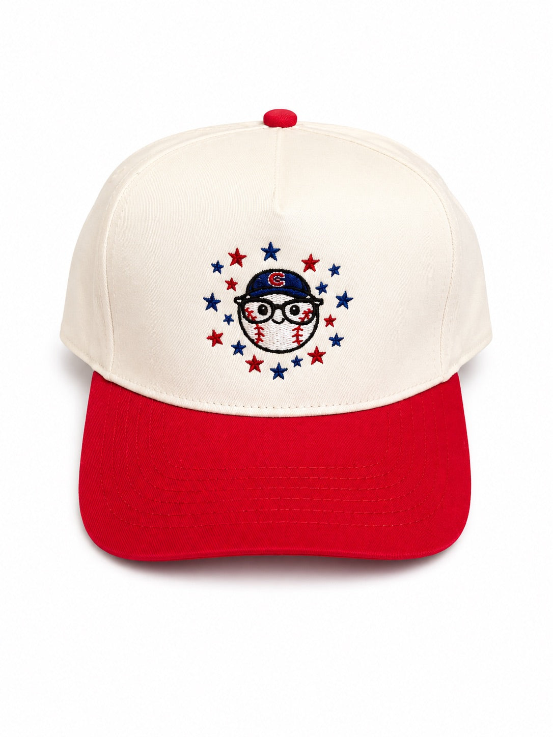 Cubs Baseball Hat w Stars - Red