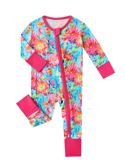 Garden Bamboo Baby Convertible Zippy Romper