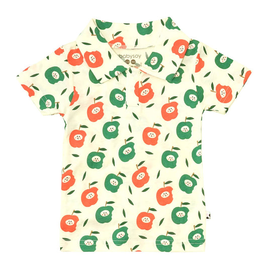 Babysoy Short Sleeve Apple Polo