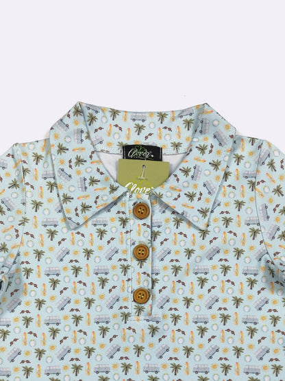Clover Cottage - Beach Dude Boy Collar Shirt