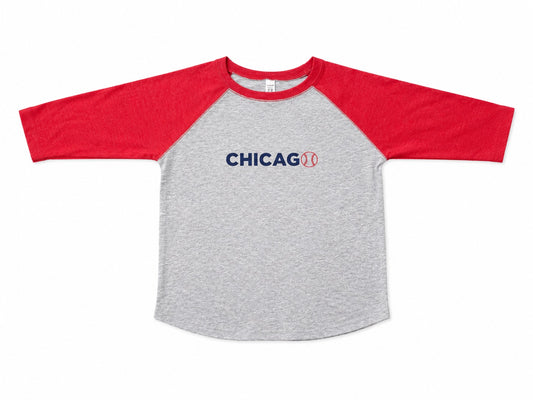 Chicago Baseball 3/4 Sleeve