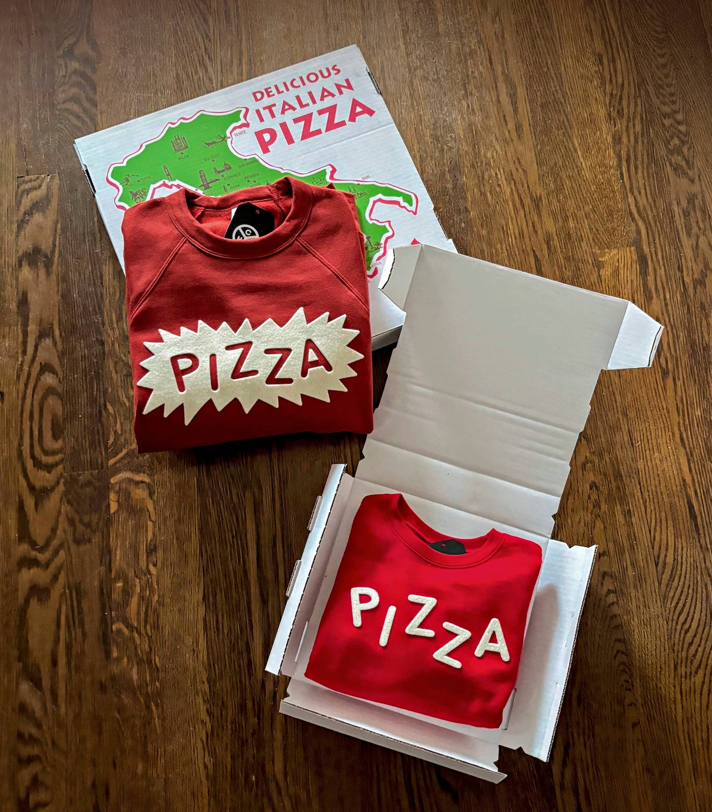 Chitown Clothing - Pizza Felt Applique Crewneck