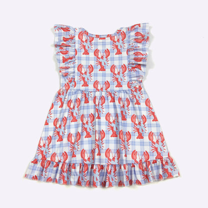 Clover Cottage - Preppy Lobster Girls Dress