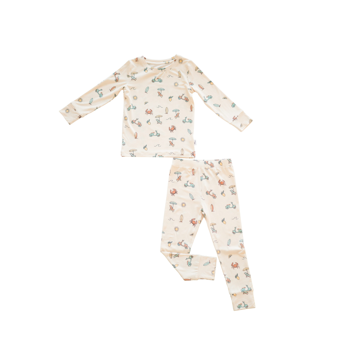 bug + bean kids - Bamboo 2-Piece Toddler Pajama Set - Summer Vibes | Unisex
