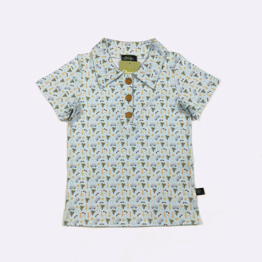 Clover Cottage - Beach Dude Boy Collar Shirt