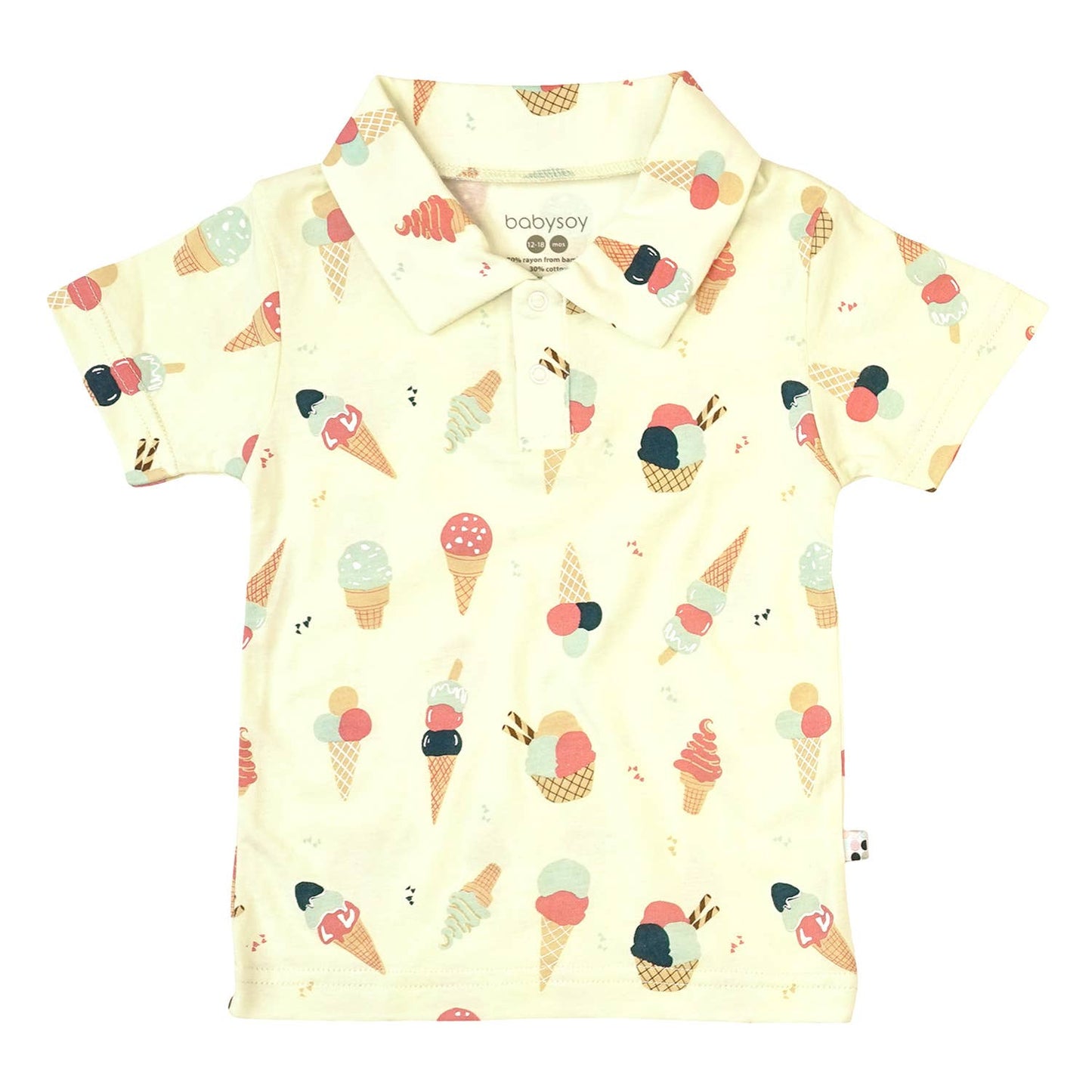 Babysoy Short Sleeve Ice Cream Polo