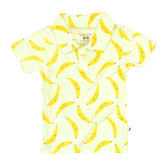 Babysoy Short Sleeve Banana Polo