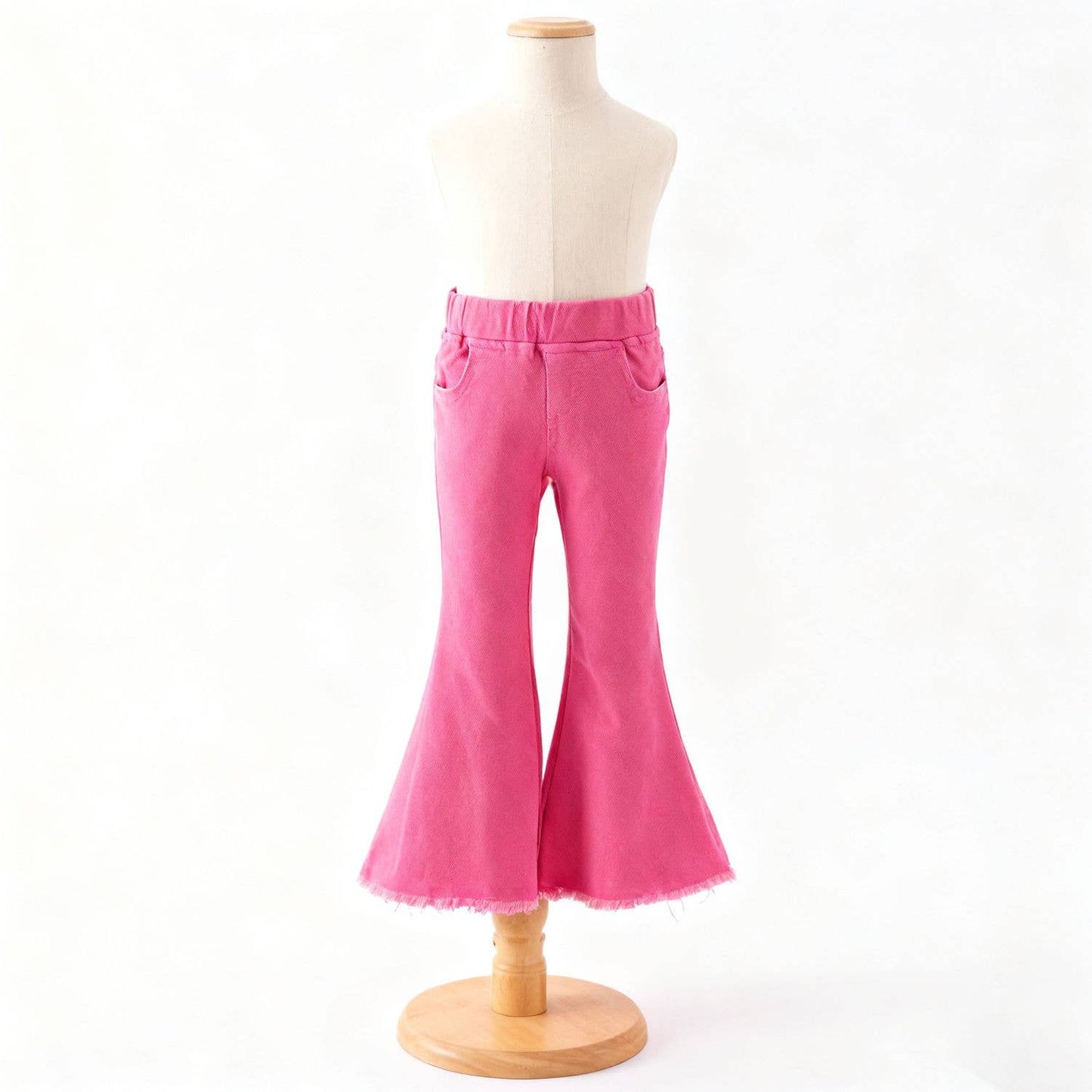 Pink Denim Flares