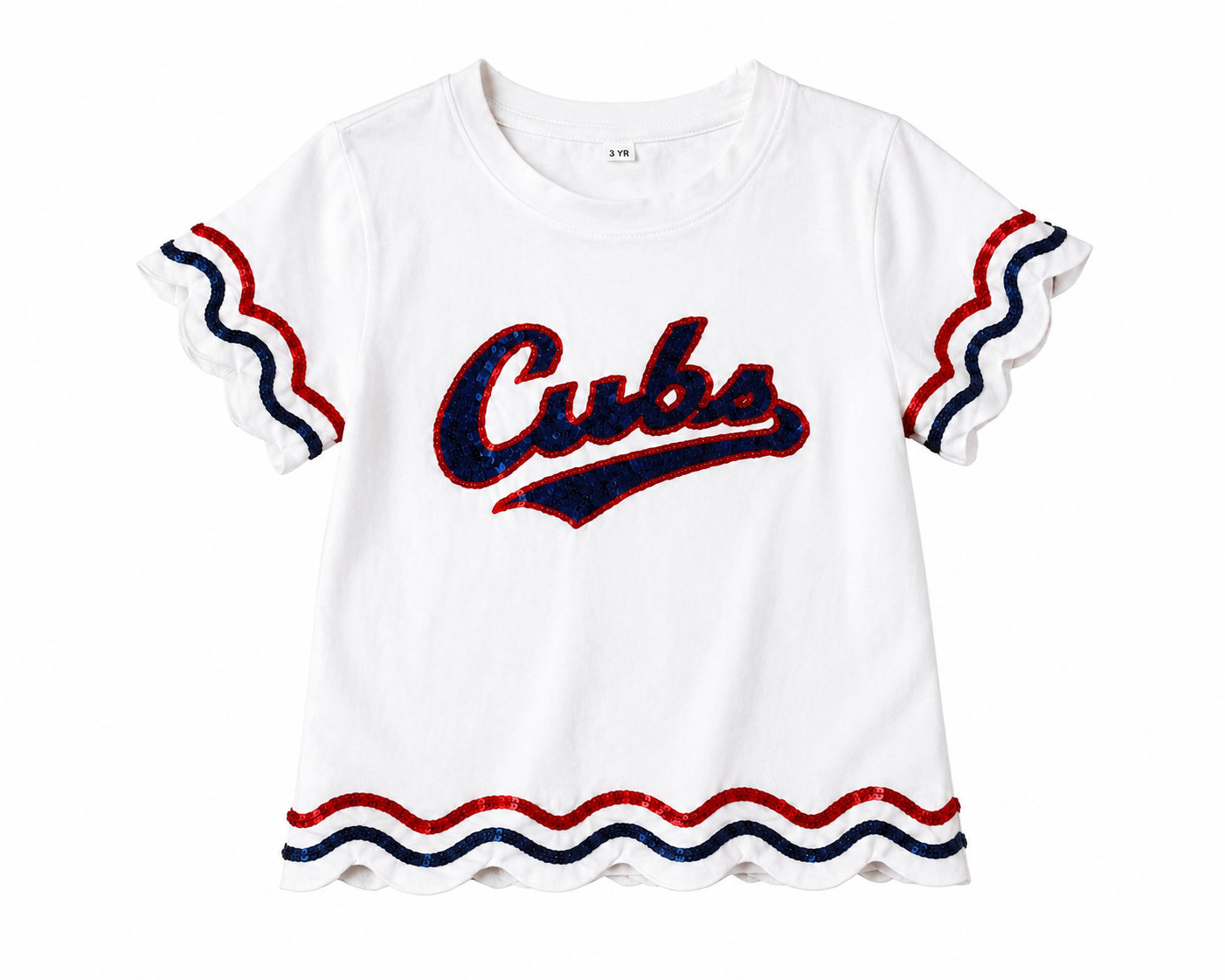 Chicago Sequin Scalloped Tee