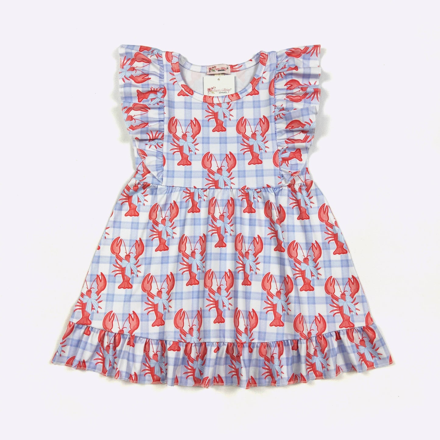 Clover Cottage - Preppy Lobster Girls Dress