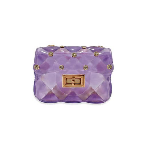 Doe a Dear -Rhinestone Stud Quilted Jelly Purse