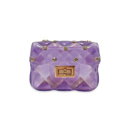 Doe a Dear -Rhinestone Stud Quilted Jelly Purse