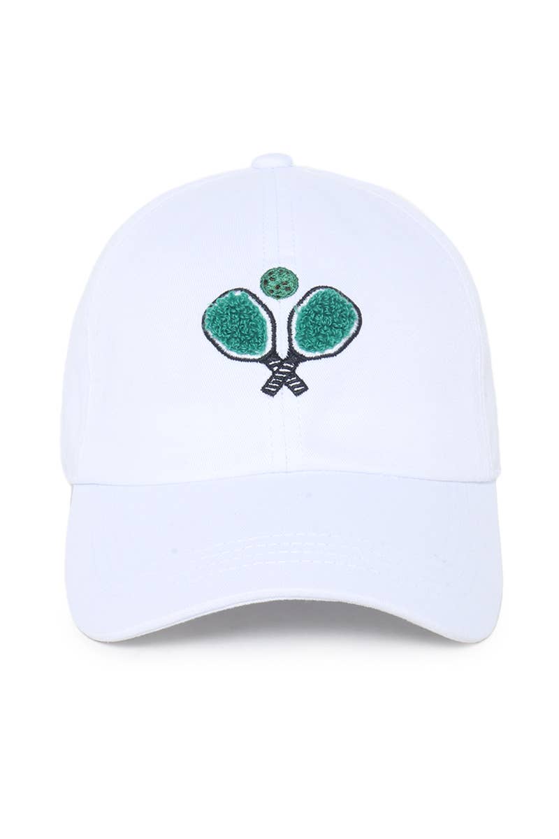 David And Young - PICKLEBALL PADDLES CHENILLE PATCH: Beige
