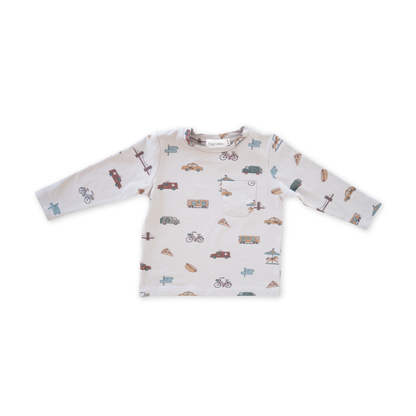 Charlie Long Sleeve Jersey Tee | City Vibes