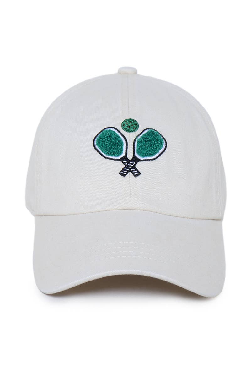 David And Young - PICKLEBALL PADDLES CHENILLE PATCH: Beige