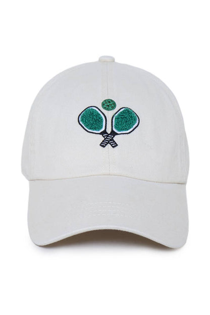 David And Young - PICKLEBALL PADDLES CHENILLE PATCH: Beige