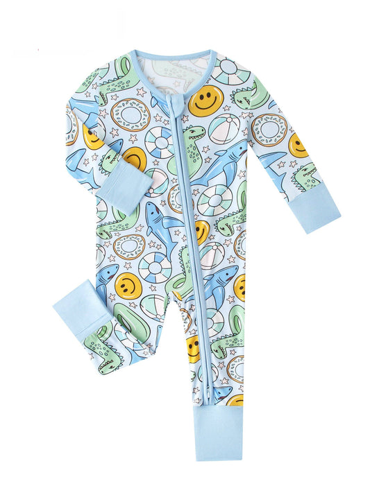 Pool Floats Bamboo Baby Convertible Zippy Romper